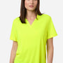 Core 365 Womens Nova Performance Pique Moisture Wicking Short Sleeve Polo Shirt - Safety Yellow - New