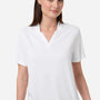 Core 365 Womens Nova Performance Pique Moisture Wicking Short Sleeve Polo Shirt - White - New