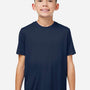 Core 365 Youth Capital Performance Moisture Wicking Short Sleeve Crewneck T-Shirt - Classic Navy Blue - New