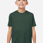 Core 365 Youth Capital Performance Moisture Wicking Short Sleeve Crewneck T-Shirt - Forest Green - New