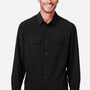 Core 365 Mens Ultra UVP Marina Moisture Wicking Long Sleeve Button Down Shirt w/ Double Pockets - Black - Coming Soon