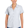 Core 365 Womens Marina Ultra UVP Moisture Wicking Short Sleeve Button Down Shirt - Platinum Grey - Coming Soon