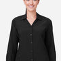 Core 365 Womens Ultra UVP Marina Moisture Wicking Long Sleeve Button Down Shirt - Black - Coming Soon