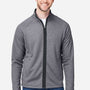 Core 365 Mens Venture Heathered Stripe Moisture Wicking Full Zip Jacket - Black/White - Coming Soon