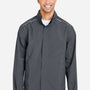 Core 365 Mens Barrier Packable Wind & Water Resistant Full Zip Hooded Rain Jacket - Carbon Grey - Coming Soon