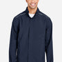 Core 365 Mens Barrier Packable Wind & Water Resistant Full Zip Hooded Rain Jacket - Classic Navy Blue - Coming Soon