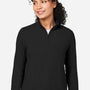 Devon & Jones Womens Raleigh Stretch Moisture Wicking 1/4 Zip Sweatshirt - Black - Coming Soon