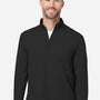 Devon & Jones Mens Raleigh Stretch Moisture Wicking 1/4 Zip Sweatshirt - Black - Coming Soon
