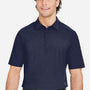 Devon & Jones Mens CrownLux Windsor Performance Moisture Wicking Welded Short Sleeve Polo Shirt - Navy Blue - Coming Soon