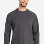 Devon & Jones Mens Charleston Crewneck Sweatshirt - Black Melange - New