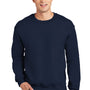 Gildan Mens DryBlend Moisture Wicking Fleece Crewneck Sweatshirt - Navy Blue