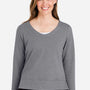Devon & Jones Womens Charleston V-Neck Sweatshirt - Graphite Grey Melange - Coming Soon