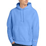 Champion Mens Shrink Resistant Hooded Sweatshirt Hoodie w/ Pouch Pocket - Light Blue - NEW