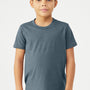 Bella + Canvas Youth CVC Short Sleeve Crewneck T-Shirt - Heather Slate Blue - NEW