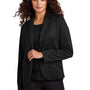 Mercer+Mettle Womens Snag Resistant Relaxed Knit Blazer w/ Pockets - Deep Black