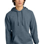 District Mens Cloud Fleece Hooded Sweatshirt Hoodie w/ Pouch Pocket - Heather Flint Blue