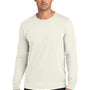 Jerzees Mens Classics Long Sleeve Crewneck T-Shirt - Heather Sweet Cream