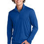 Sport-Tek Mens Competitor Moisture Wicking 1/4 Zip Sweatshirt - True Royal Blue