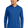 Sport-Tek Mens Competitor Moisture Wicking Long Sleeve Hooded T-Shirt Hoodie - True Royal Blue