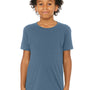 Bella + Canvas Youth Jersey Short Sleeve Crewneck T-Shirt - Steel Blue - NEW