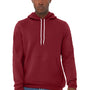 Bella + Canvas Mens Sponge Fleece Hooded Sweatshirt Hoodie w/ Pouch Pocket - Cardinal Red - NEW