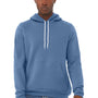Bella + Canvas Mens Sponge Fleece Hooded Sweatshirt Hoodie w/ Pouch Pocket - Lavender Blue - NEW