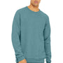 Bella + Canvas Mens Sponge Fleece Crewneck Sweatshirt - Heather Lagoon Blue
