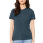 Bella + Canvas Womens Relaxed Jersey Short Sleeve Crewneck T-Shirt - Vintage Navy Blue - NEW