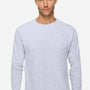 Lane Seven Mens Heavyweight Long Sleeve Crewneck T-Shirt - Heather Grey - Coming Soon