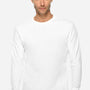 Lane Seven Mens Heavyweight Long Sleeve Crewneck T-Shirt - White - Coming Soon