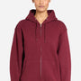 Lane Seven Mens Premium Full Zip Hooded Sweatshirt Hoodie w/ Pockets - Burgundy - Coming Soon