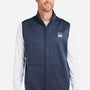 Huk Mens Cold Front Water Resistant Full Zip Vest - Heather Naval Academy Blue - NEW