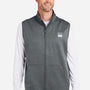 Huk Mens Cold Front Water Resistant Full Zip Vest - Heather Volcanic Ash Grey - NEW