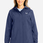 Huk Womens Storm Water Resistant Full Zip Hooded Jacket - Naval Academy Blue - NEW