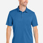 Huk Mens Pursuit Performance Moisture Wicking Short Sleeve Polo Shirt - Set Sail Blue - NEW