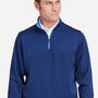 Fairway & Greene Mens Caves Moisture Wicking 1/4 Zip Tech Sweatshirt - Marine Blue - Coming Soon