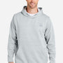 Huk Mens Water Resistant Performance Fleece Hooded Sweatshirt Hoodie w/ Pouch Pocket - Heather Harbor Mist Grey - NEW