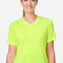 Team 365 Womens Zone Performance Mesh Moisture Wicking Short Sleeve V-Neck T-Shirt - Safety Yellow - Coming Soon