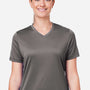 Team 365 Womens Zone Performance Mesh Moisture Wicking Short Sleeve V-Neck T-Shirt - Graphite Grey - Coming Soon