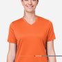 Team 365 Womens Zone Performance Mesh Moisture Wicking Short Sleeve V-Neck T-Shirt - Orange - Coming Soon