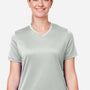 Team 365 Womens Zone Performance Mesh Moisture Wicking Short Sleeve V-Neck T-Shirt - Silver Grey - Coming Soon