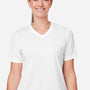 Team 365 Womens Zone Performance Mesh Moisture Wicking Short Sleeve V-Neck T-Shirt - White - Coming Soon