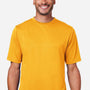 Team 365 Mens Zone Performance Mesh Moisture Wicking Short Sleeve Crewneck T-Shirt - Athletic Gold - Coming Soon