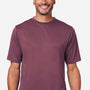 Team 365 Mens Zone Performance Mesh Moisture Wicking Short Sleeve Crewneck T-Shirt - Dark Maroon - Coming Soon
