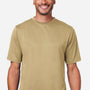 Team 365 Mens Zone Performance Mesh Moisture Wicking Short Sleeve Crewneck T-Shirt - Vegas Gold - Coming Soon