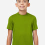 Team 365 Youth Zone Performance Mesh Moisture Wicking Short Sleeve Crewneck T-Shirt - Acid Green - New
