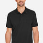 Harriton Mens Valiant Snag Resistant Short Sleeve Polo Shirt - Black - New