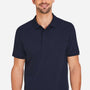 Harriton Mens Valiant Snag Resistant Short Sleeve Polo Shirt - Dark Navy Blue - New