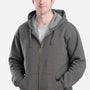 Berne Mens Heritage Full Zip Hooded Sweatshirt Hoodie w/ Pockets - Graphite Grey - Coming Soon