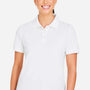 Harriton Womens Valiant Snag Resistant Short Sleeve Polo Shirt - White - New